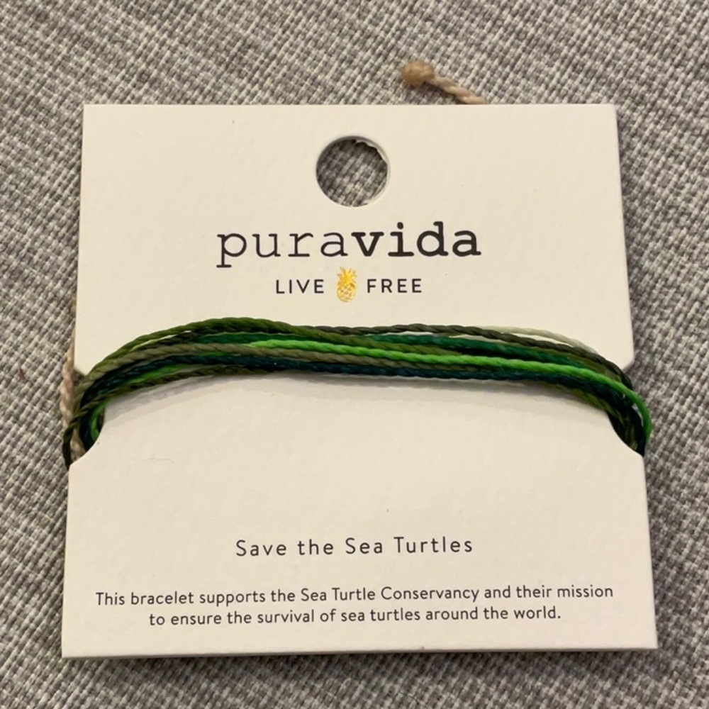 Puravida Save the Sea turtles bracelet